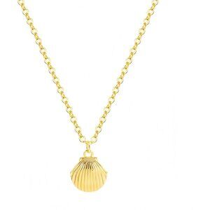 Beach Charm Necklace for Women Gold or Silver Plated with Shell Turtle Starfish